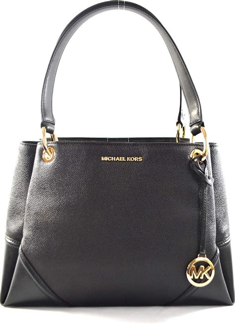 Michael Kors Nicole Large Leather Shoulder Tote Bag .